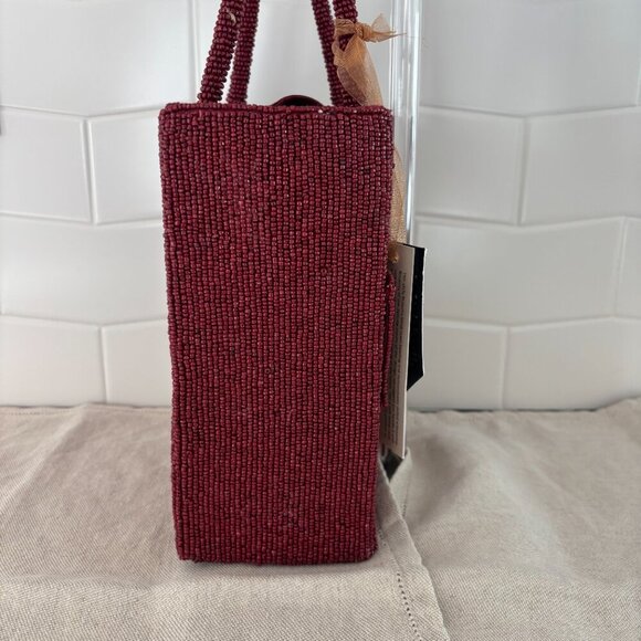 Made in India Bow Hand Held Bag - Maroon - Picture 4 of 13